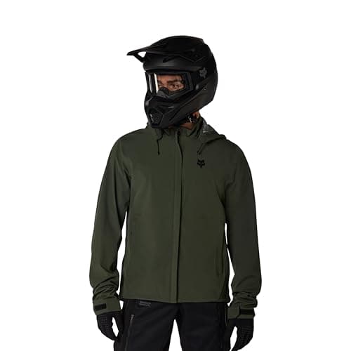 Image of Fox Racing Men's Ranger Off Road Packable Rain Motocross Dirt Bike Jacket, Ivy, Medium