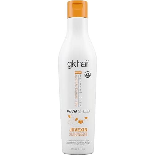 Image of GK HAIR Global Keratin Colored Shield Conditioner (240ml/8.11 Fl Oz) for Dry, Deep Cleansing Moisturizing Treatment Heat Protection for Color Treated Dry Damaged Curly Frizzy - Sulfate Free