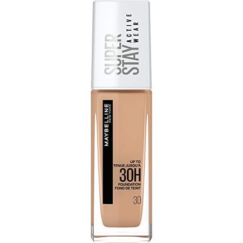 Image of Maybelline New York Foundation, Superstay Active Wear 30 Hour Long-Lasting Liquid Foundation, Lightweight Feel, Water, Sweat and Transfer Resistant, 30 ml, Shade: 30, Sand