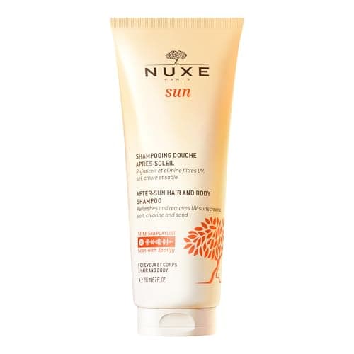 Image of Nuxe Sun After-Sun Hair & Body Shampoo 200ml, 2-in-1 Cleansing Gel, Removes UV Filters, Salt, Chlorine & Sand, With Refreshing Holiday Scent, Vegan Formula