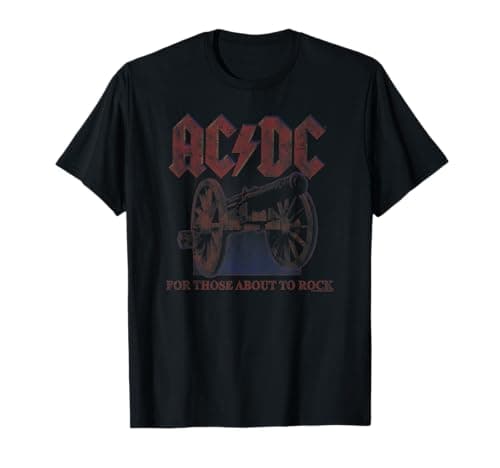 Image of Official AC/DC For Those About To Rock Canon Rock Music Band T-Shirt