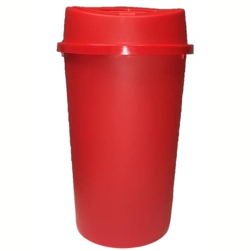 Image of Easy Shopping® 50L Touch Bin Recycling Bin Touch Top Lid for Home, Garden, Office, School, Kitchen, and Bathroom, 50 Litre Waste Dustbin In 5 Colours (Red)