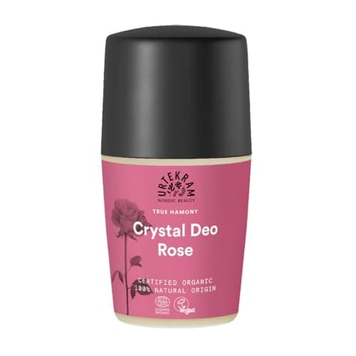 Image of Urtekram Organic Rose Crystal Roll on Deodorant, floral, 50 ml