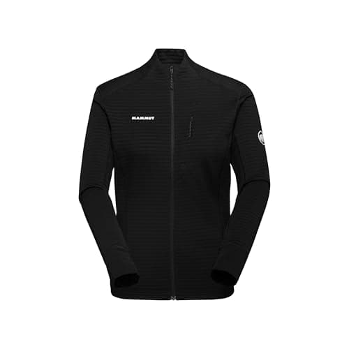 Image of Mammut Taiss Light ML Jacket Women | Fleece and Nylon Midlayer with Zip for Mountain Hiking | Black, M