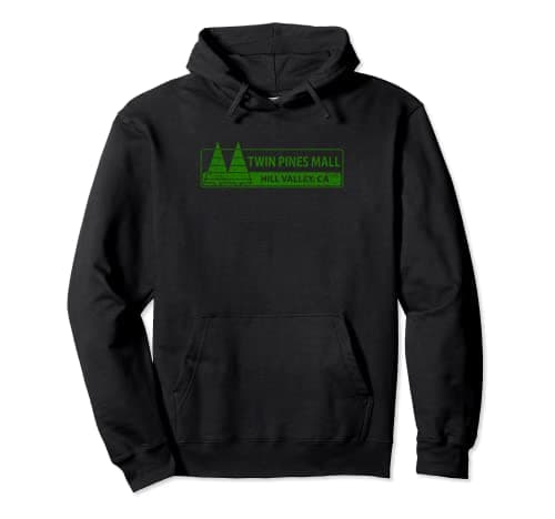 Image of Twin Pines 80s future mall back hill valley movie fan lone Pullover Hoodie