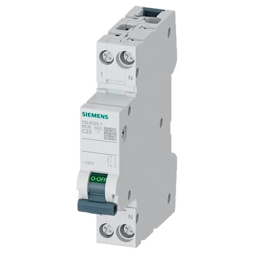 Image of Siemens 5SL60257 5SL6025-7 Circuit Breaker 25A