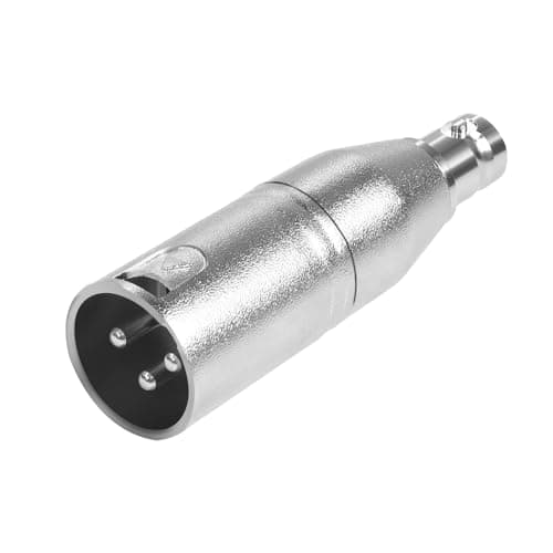 Image of QIANRENON XLR Male to BNC Female Adaptor Converter 3Pin XLR Plug to BNC Socket Coaxial Analogue video connector extended conversion XLR/BNC, for Microphone Audio Camera RF Mixing Console