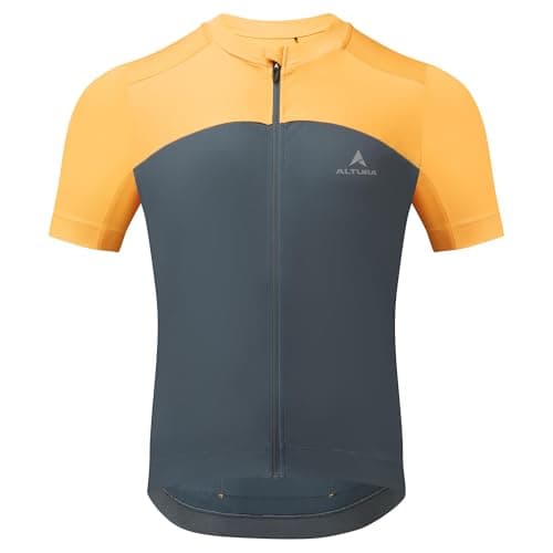 Image of Altura Airstream Short Sleeve Cycling Jersey for Men - Lightweight Breathable Road Bike Jersey with Moisture Wicking Fabric, 3 Rear Pockets, Full Zip - Summer Cycling Top for Road, Gravel & MTB Riding