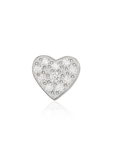 Image of THOMAS SABO Single ear stud heart pavé silver 925 Sterling Silver