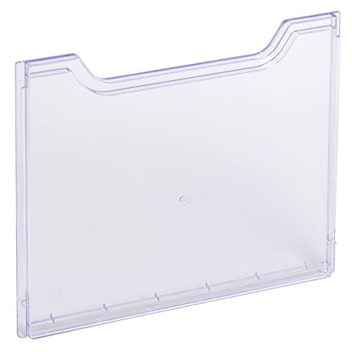 Image of Exacompta - Ref 64058D - Literature & Document Holder Cover Panel - 6 x 327 x 188mm in Size, Suitable for A4 (210 x 297mm) Landscape Documents - Clear Transparent
