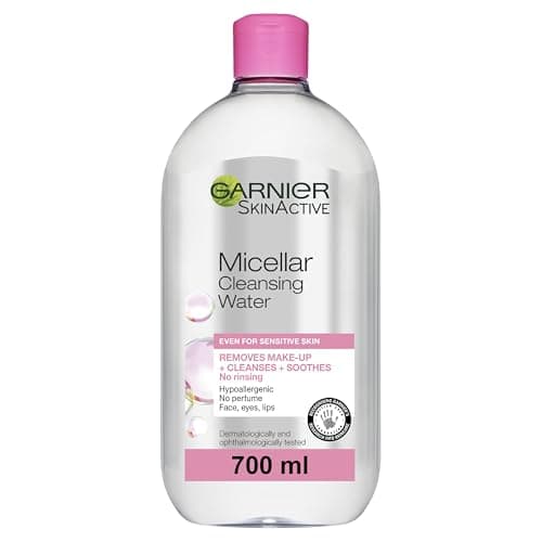 Image of Garnier Micellar Cleansing Water 700ml, Gentle face cleanser & Make up Remover, Suitable For All Skin Types Including Sensitive Skin, Soothing Formula, Dermatologically Tested