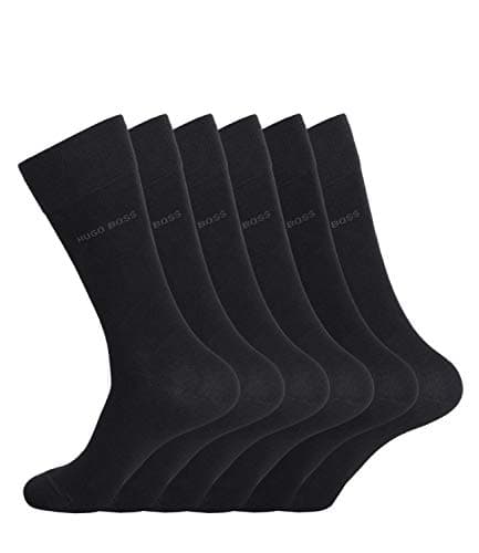Image of Boss Hugo Men's Socks Business Allround Rs Sp 50274157 6 Pair - Black, 39-42