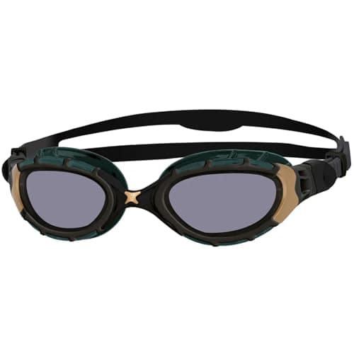 Image of Zoggs Predator Flex Adult Swimming Goggles | Titanium Reactor Lens, Anti-Fog, UV Protection, Quick-Adjust Strap, Curved 180° Vision | Pool and Open Water
