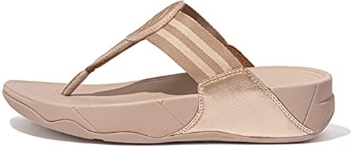 Image of Fitflop Women's Walkstar Wedge Sandal, Rose Gold, 6 UK