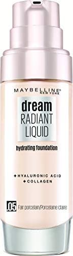Image of Maybelline New York Make-Up, Dream Radiant Liquid Make-Up, Liquid Foundation, No. 05 Fair Porcelain, 30 ml
