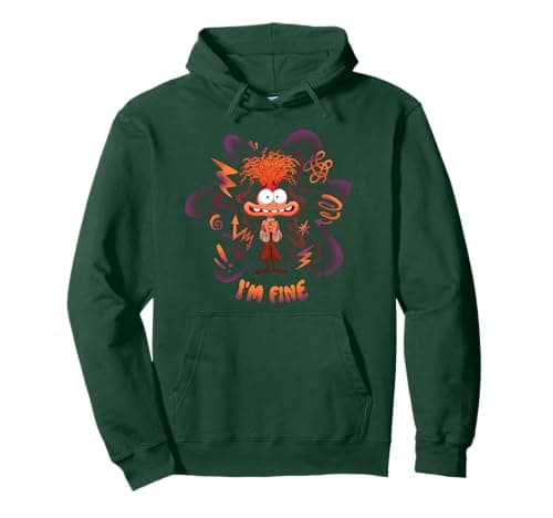 Image of Disney and Pixar’s Inside Out 2 Emotions Anxiety I’m Fine Pullover Hoodie