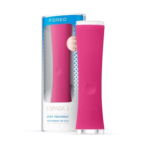 Image of FOREO ESPADA 2 LED Light Therapy, Blemish & Spot Treatment Skincare Device, Medical-grade Silicone, Scar Treatment, Pimple Removal, FDA Cleared, Fuchsia