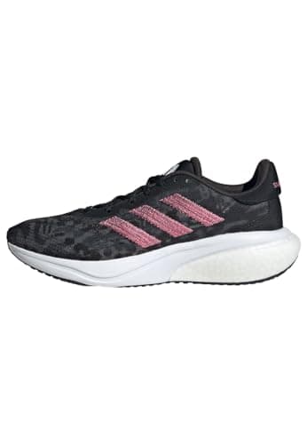 Image of adidas Women's Supernova 3 Running Shoes, Core Black/Pink Fusion/Cloud White, 5 UK