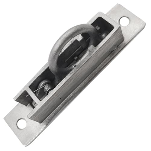 Image of Shurhome Flush Mount Marine Cabinet Handle Pocket Door Edges Pull Keyless Access Security and Stainless Steel Construction Pocket Door Pull Handle