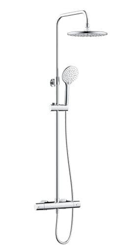 Image of Bristan BUZ2 SHXDIVCTFF C Buzz Safetouch Rigid Riser Bar Mixer Shower, Chrome