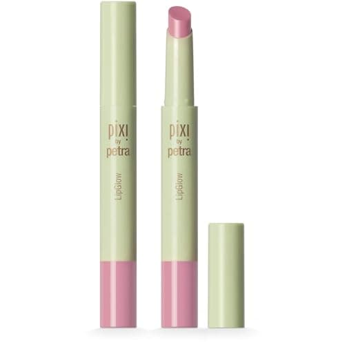 Image of Pixi LipGlow | Sheer, Buildable Colour Lip Balm with Glossy Finish | Hydrating & Nourishing Formula for Everyday Wear | Mirror-Free Application | Fleur | 0.05 oz/ 1.5g