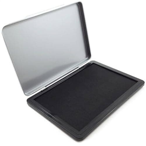 Image of Q CONNECT BLACK STAMP PAD PACK OF 2