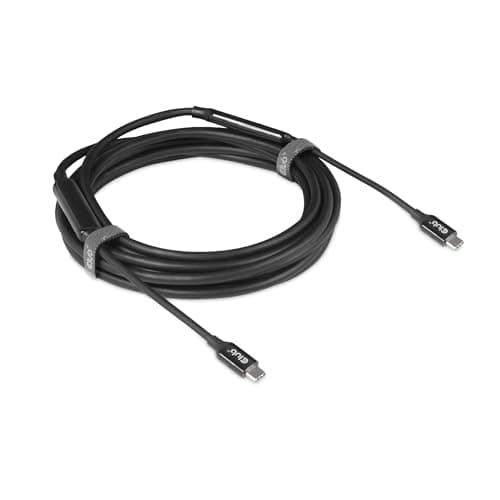 Image of Club 3D USB 3.2 Gen2 Type C to C Active Bi-directional Cable 8K60Hz M/M 5m/16.4ft - 5 m - USB C - USB C - USB 3.2 Gen 2 (3.1 Gen 2) - 10000 Mbit/s - Black