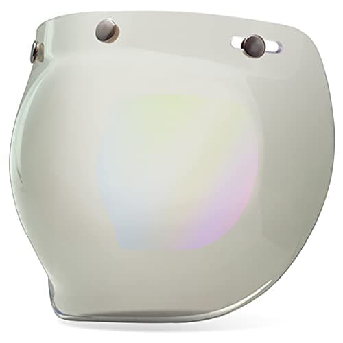 Image of Bell Custom 500 3-Snap Bubble Motorcycle Helmet Sield / Visor - Silver Iridium