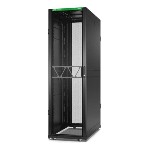 Image of APC NetShelter SX Gen 2 - Cabinet Network Cabinet - 1991 (H) x 600 (W) x 1200 (D) mm, with Sides, Floorstanding, Black, 42U, 48.3 cm (19")