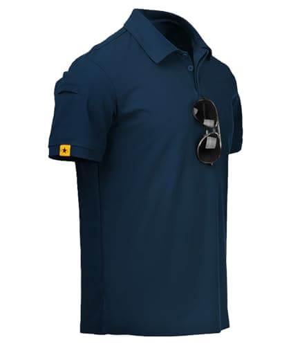 Image of JACKETOWN Men Polo Shirt Short Sleeve Breathable Tennis Shirt Summer Tshirts Men Button Front Polo Shirts for Men Adult Casual Sport Shirt Basic Regular-Fit Golf Shirt(XL Dark Turquoise)