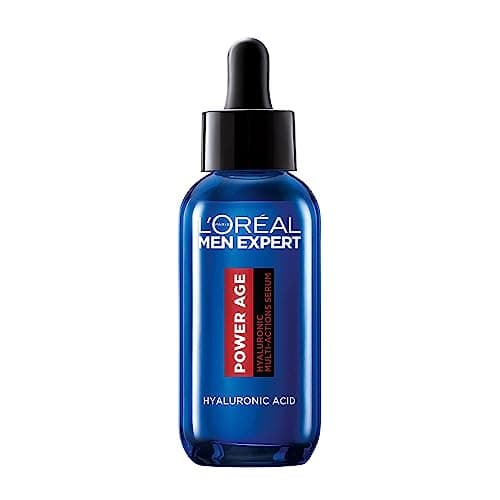 Image of L'Oréal Men's Serum, Hyaluronic Acid Serum for Ageing, Dry & Dull Skin, Men Expert Power Age, 30ml
