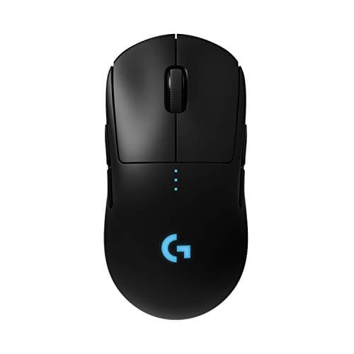 Image of Logitech G PRO Wireless gaming mouse, HERO 25K sensor, 25,600 DPI, RGB, ultra lightweight, 4-8 programmable buttons, long battery life, POWERPLAY-compatible, built for esports, PC/Mac - Black