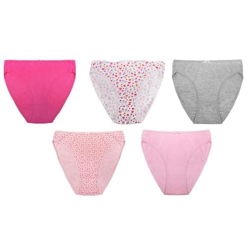 Image of A2Z Ladies High Leg Briefs Underwear Pack Of 5 Comfortable Fit Adjustable Waist - Ladies Briefs AZ1772 Ditsy 12