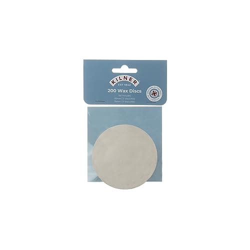 Image of Kilner Wax Discs Set 200 Wax Discs in 5.5cm & 7.5cm Sizes, Prevents Mould Formation, Fits 1lb & 2lb Jars, Essential for Preserving Freshness