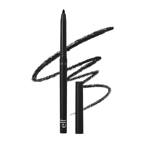 Image of e.l.f. No Budge Retractable Eyeliner, Creamy, Ultra-Pigmented & Waterproof, Creates Bold & Defined Lines, Vegan & Cruelty-Free, Black