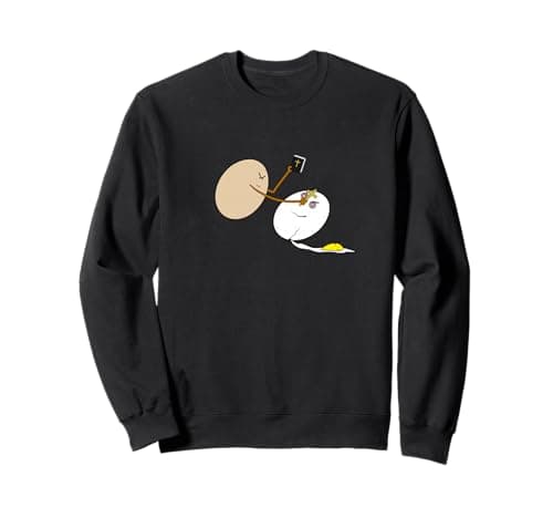 Image of Eggsorcism, exorcism bedeviled egg halloween food pun Sweatshirt