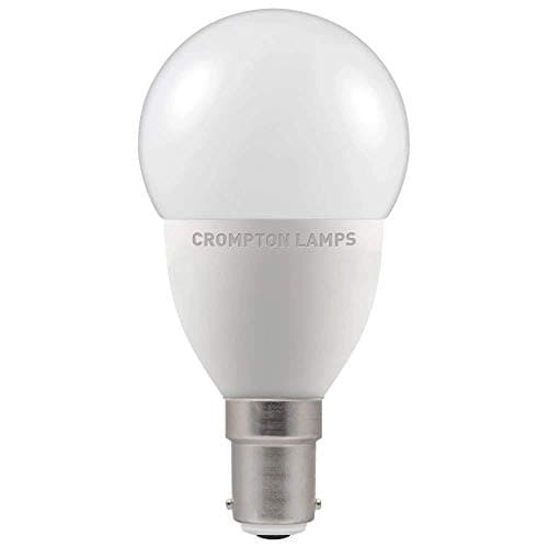Image of Crompton LED 45mm Round Thermal Plastic 5.5W B15d Very Warm White Opal