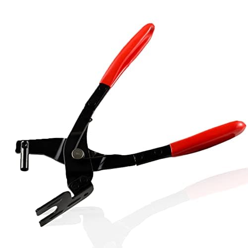 Image of LEONTOOL 10 Inches Exhaust Hanger Removal Pliers Exhaust Pliers for Rubber Bracket and Exhaust Hanger Separation Exhaust Hanger Tool with 25-Degree Offset Handle for Access in Hard-to-Reach Places