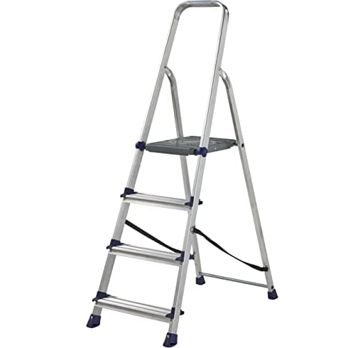 Image of Werner 4 Tread Step Ladder with Large Platform and High Handrail