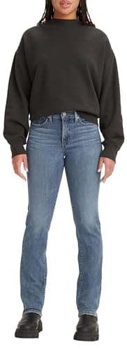 Image of Levi's Women's 314 Shaping Straight Jeans, Lapis Gem, 30W / 32L