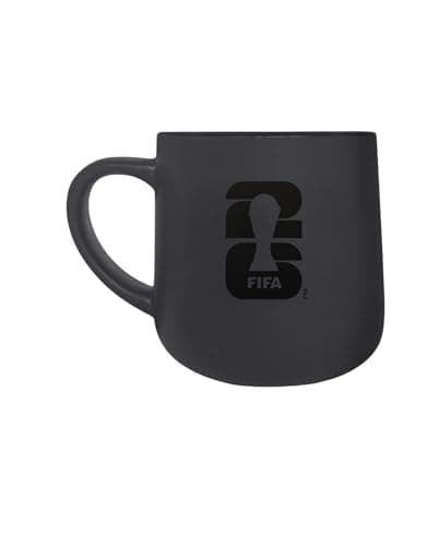 Image of HONAV Soccer FIFA World Cup 2026 17oz Charcoal Matte Mug – Cermamic Coffee Cup with Large Capacity & Bold Matte Look – Great Gift for Soccer Fans & Collectors