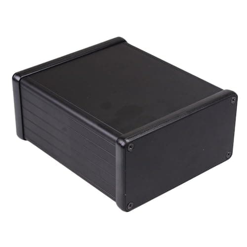 Image of 1455N1201BK Hammond Black Aluminium Instrument Enclosure 120 x 103 x 53mm