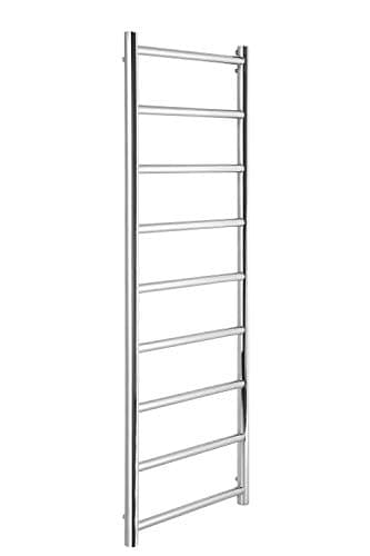 Image of Manissa Selby Stainless Steel Central Heating Towel Rail 500mm W x 1200mm H Bathroom Towel Radiator Warmer