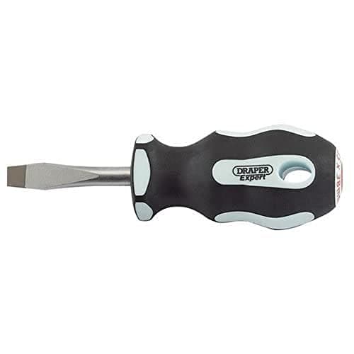 Image of Draper 34977 Expert Plain Slot Soft Grip Parallel Tip Screwdriver, 6.5mm x 38mm