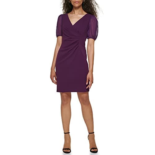 Image of DKNY Women's Dresses Mixed Media, Wine,6