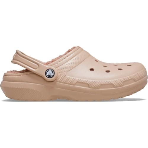 Image of Crocs Unisex Adult, Classic Lined Clog, Pink Caramel, 8 UK Men/ 9 UK Women
