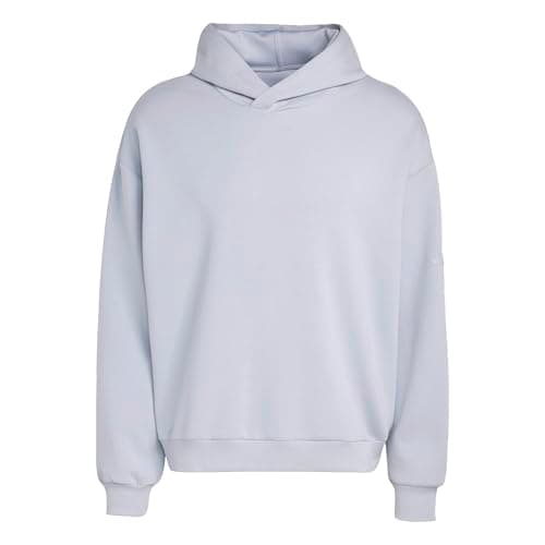 Image of adidas Men's SOFT LUX HOODIE, halo silver, 3XL