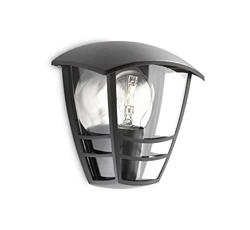 Image of Philips myGarden Creek Outdoor Wall Light Black (Requires 1 x 60 W E27 Bulb)