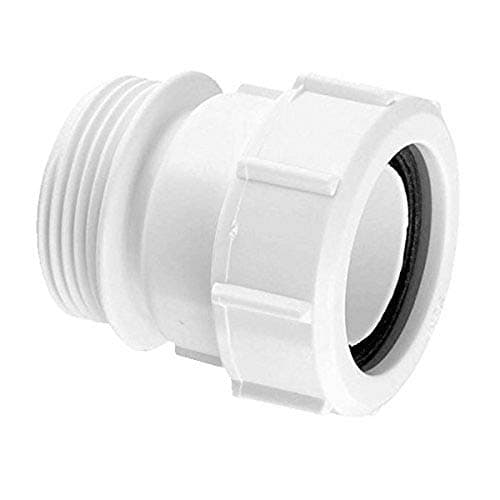 Image of Mcalpine T31M Straight Connector Bsp Male x Multifit, 1.5 Inch, White