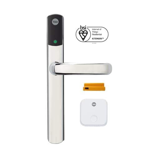 Image of Yale Conexis L2 Smart Door Lock [NO Subscription Required] Remote Access from Anywhere, Anytime, No Key Needed, Works with Alexa, Google Assistant and Philips Hue - Chrome